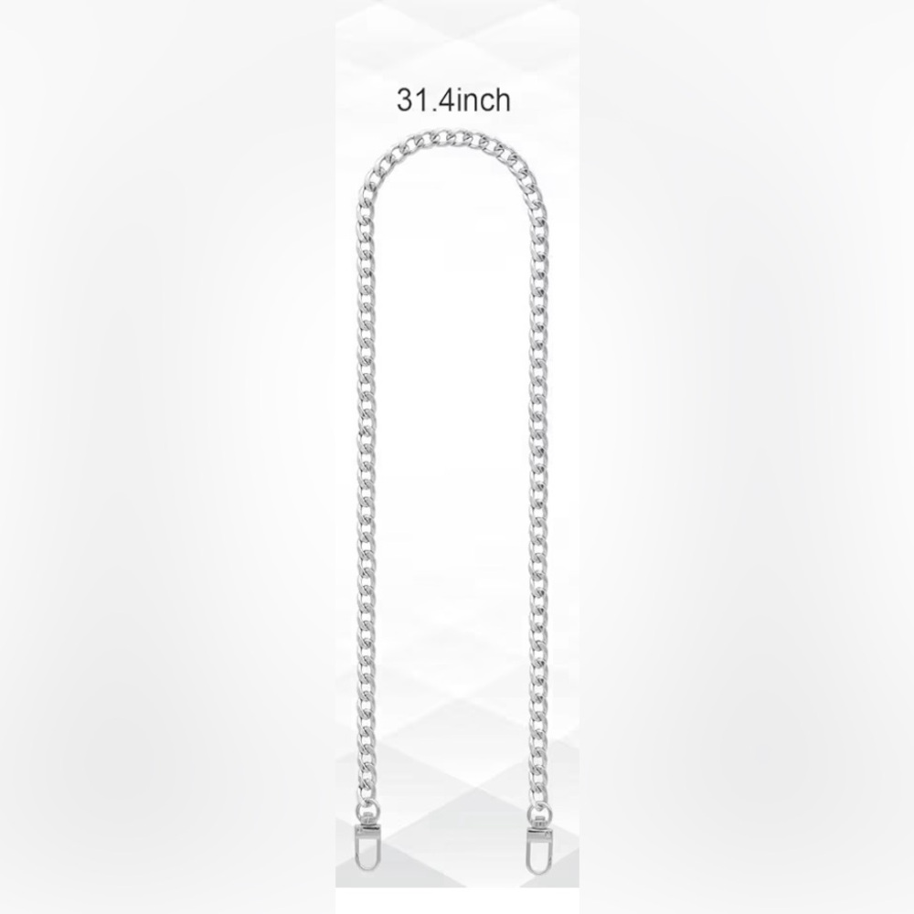 Silver Chain Strap Purse Wallet 31.4